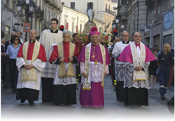 Processione di San Vitaliano nel centro storico di Catanzaro